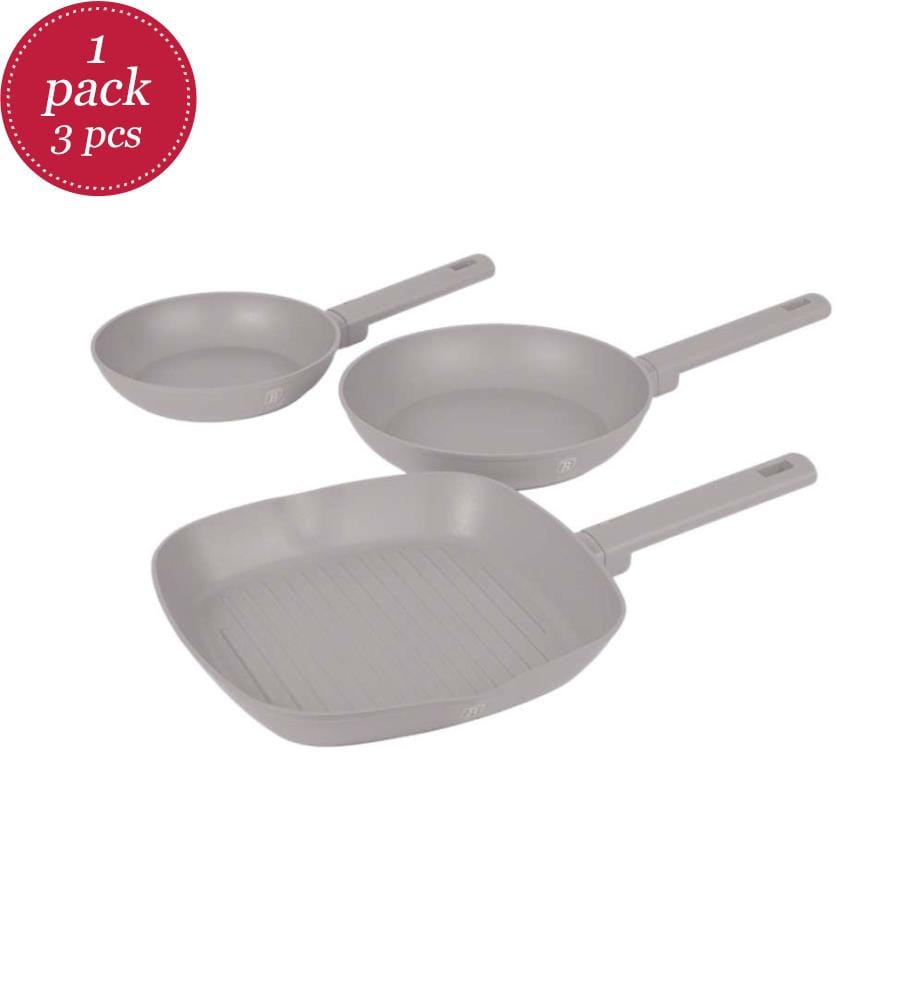 3-teiliges Bratpfannen Set Ø 20/24/28 cm, Taupe Collection - Matt