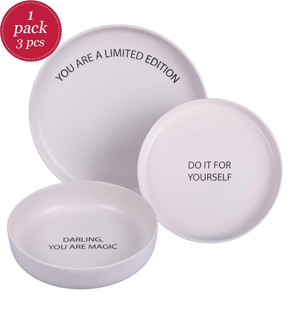 3-piece dinner service - Motivation / Ivory