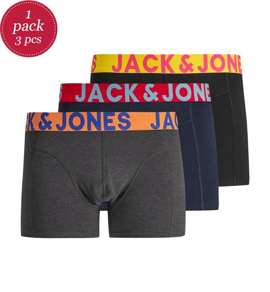 3er-Pack Boxershorts JacCrazy - 3 Farbtöne