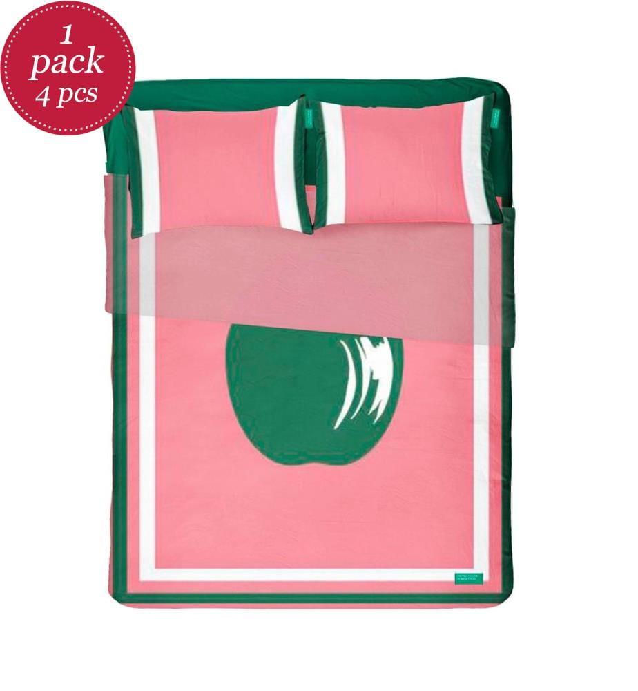Ensemble de draps de lit double 4 pièces : Drap supérieur (180x290cm avec un ourlet de 5cm) + Drap inférieur (120x200cm + rabat de 25cm) + 2 Taies d'oreiller (50x80cm)
