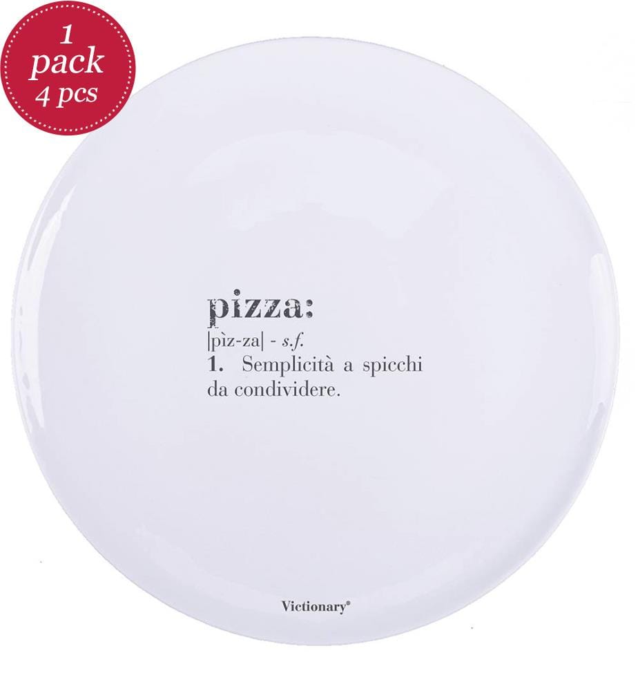 Set di 4 piatti da pizza - 33 cm / Victionary