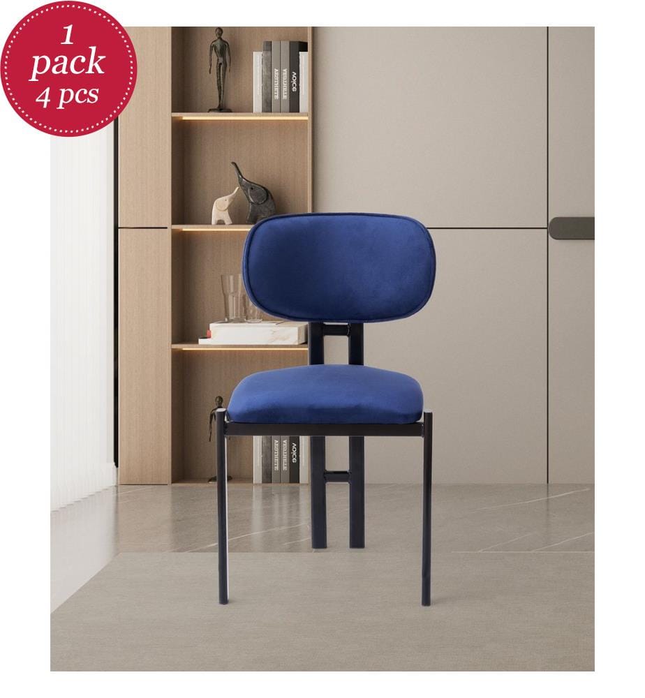 Stuhl-Set (2 Stück) - Marineblau Schwarz