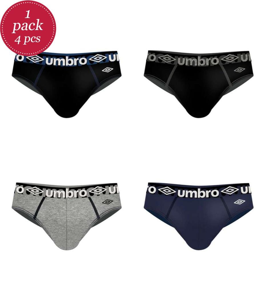 Pack Of 4 Cotton Men'S Briefs - Black