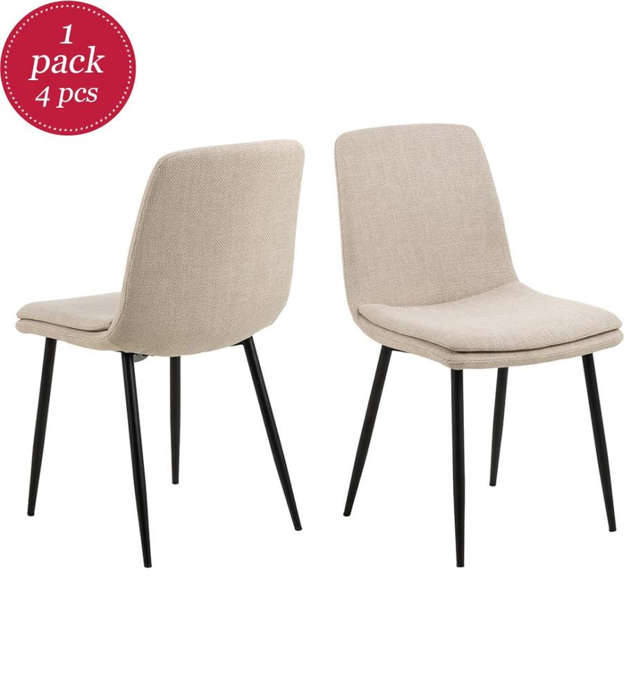 Lot de 4 Chaises de Salle à Manger Becca - Orange