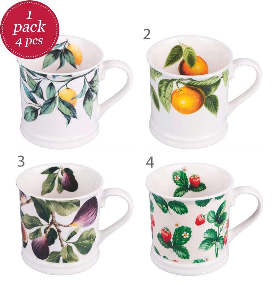 Lot de 4 mugs Limonami - 430 ml / Assorti