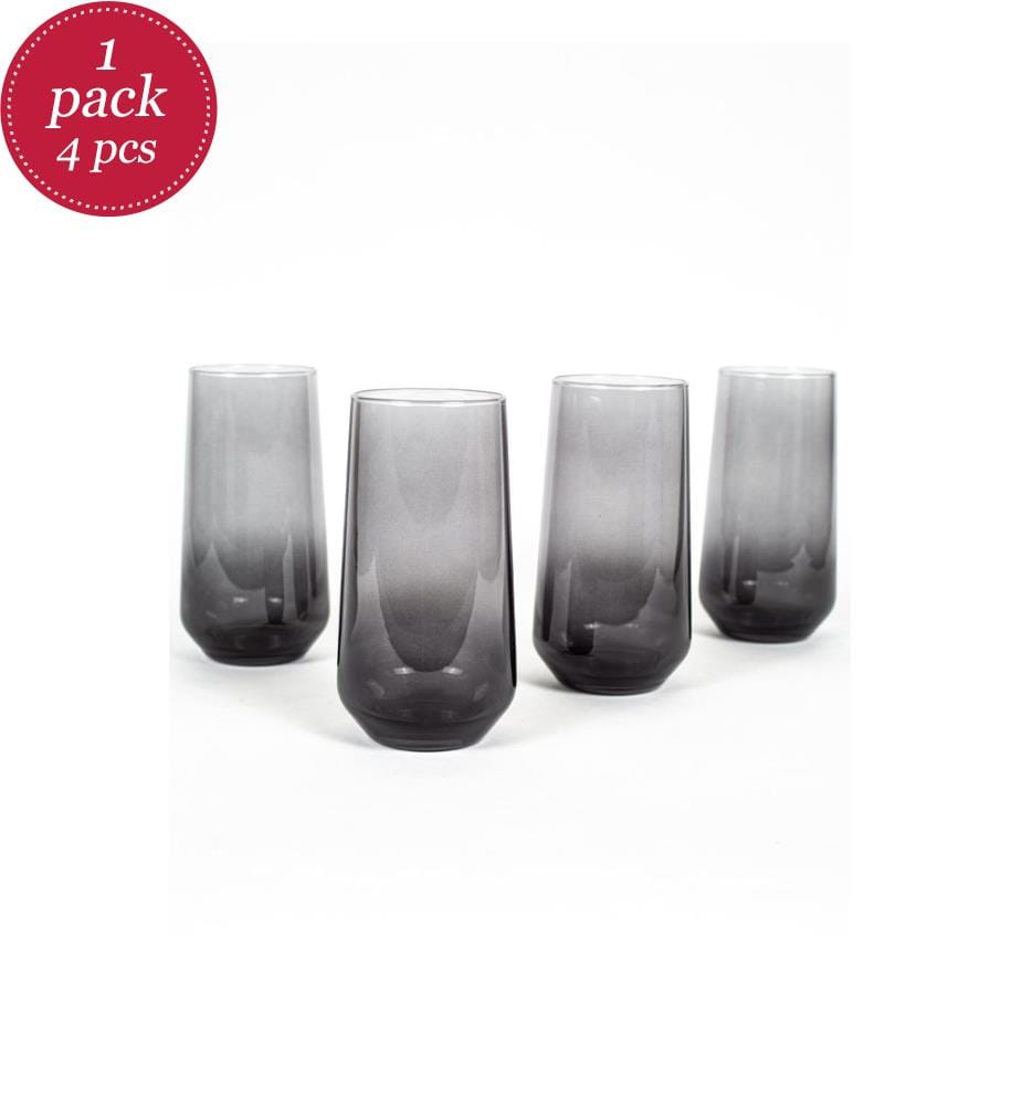 Lot de 4 verres - Fumé