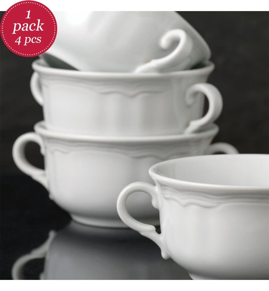 Lot de 4 bols - Blanc