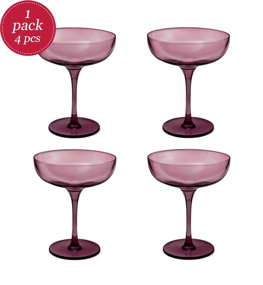 Set of 4 champagne glasses - 17 cl - Pink","detected_source_language":"FR
