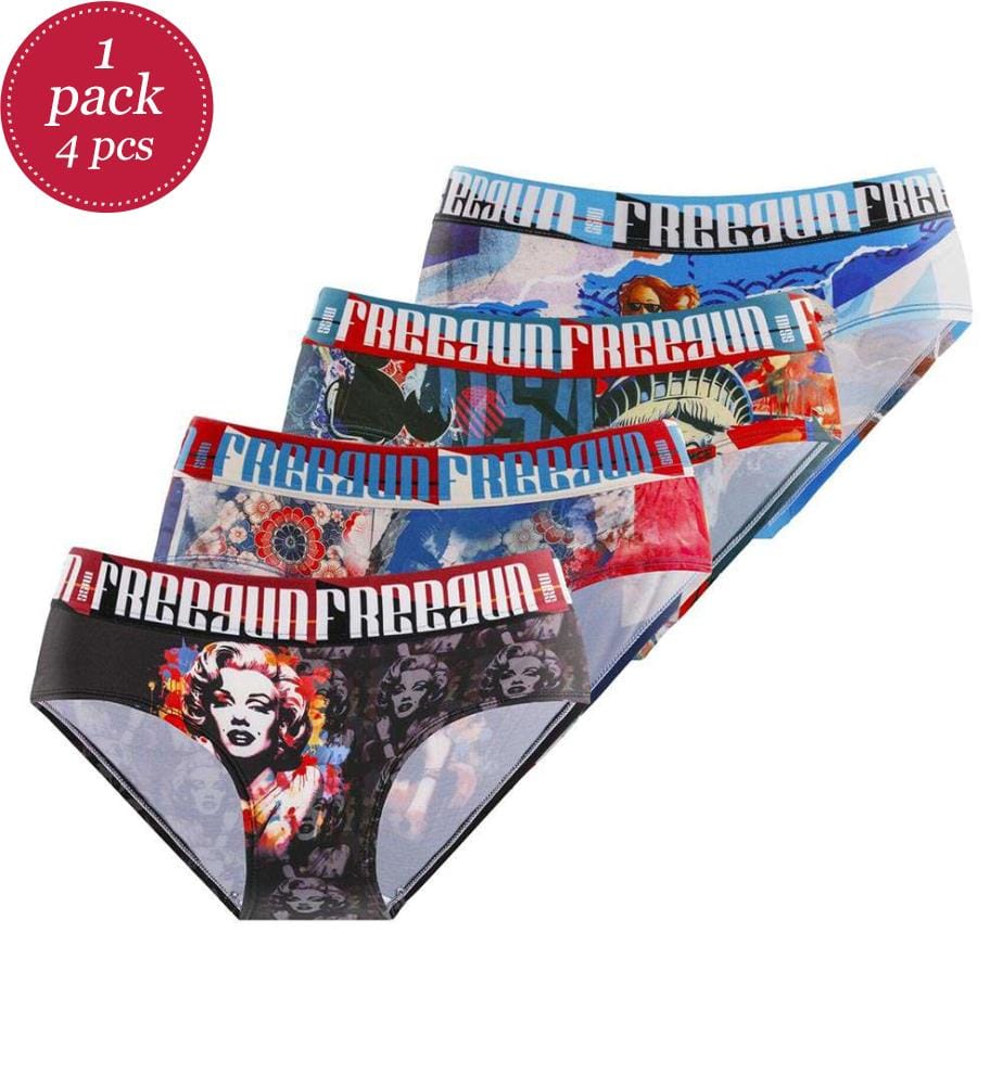 Pop Art Höschen 4er-Set - Mehrfarbig