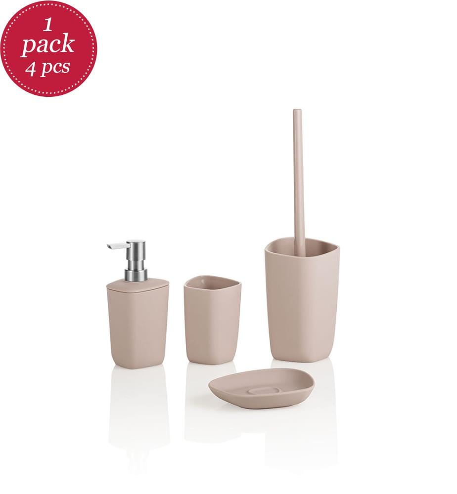 Set 4 pezzi bagno OASIS rosa
