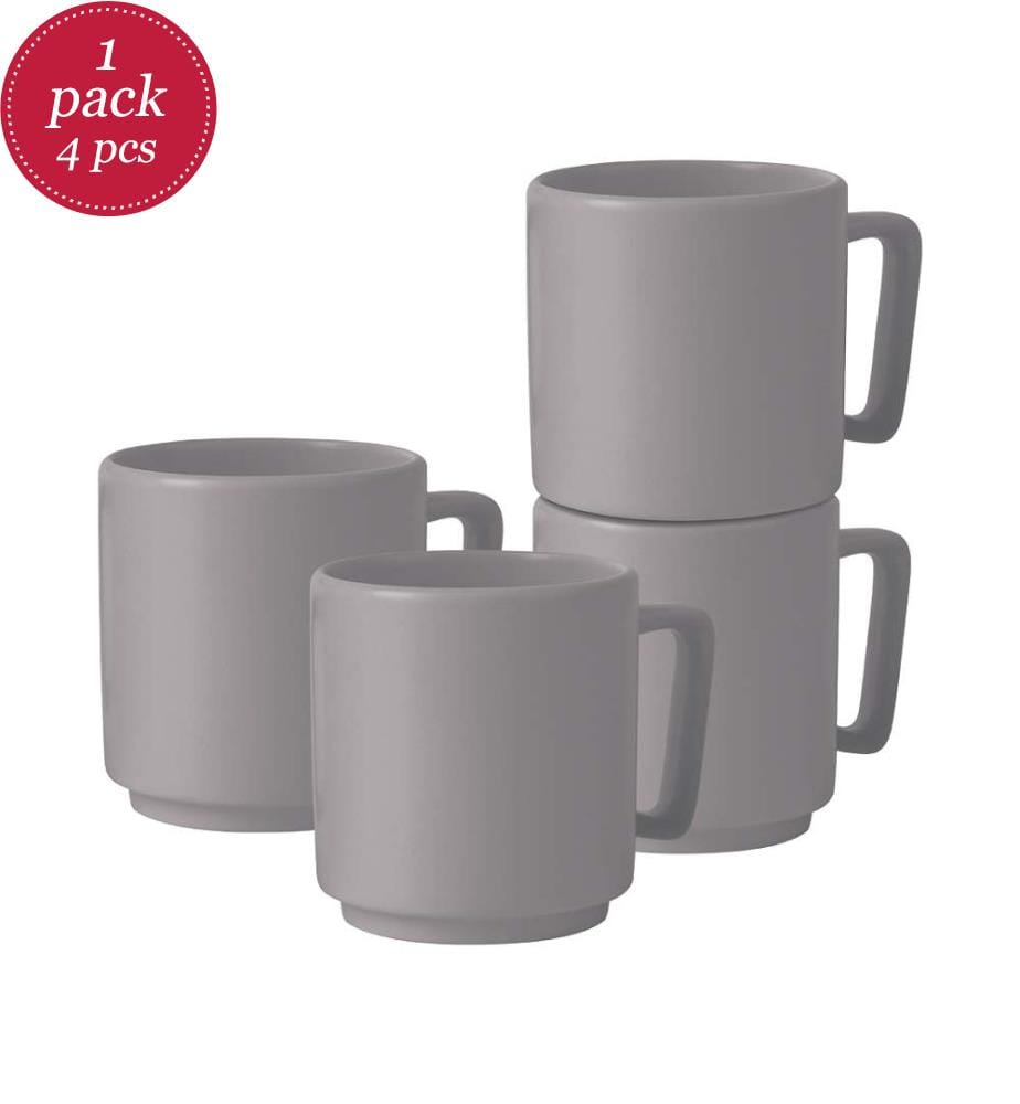 4er-Set Tassen 300 ml, Taupe Collection - Matt