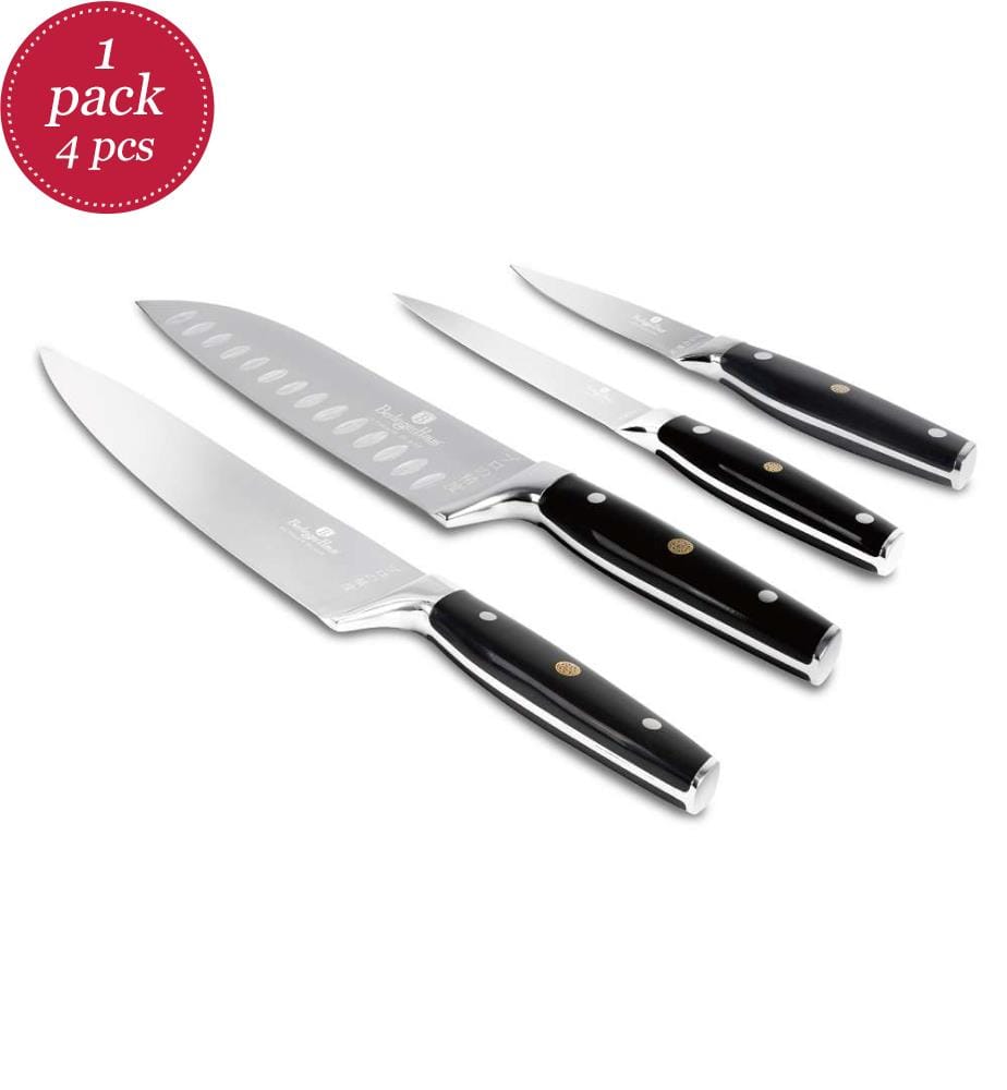 4-tlg. Messerset Black Silver Collection