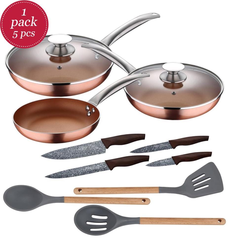 Set of 5 Casseroles - Copper