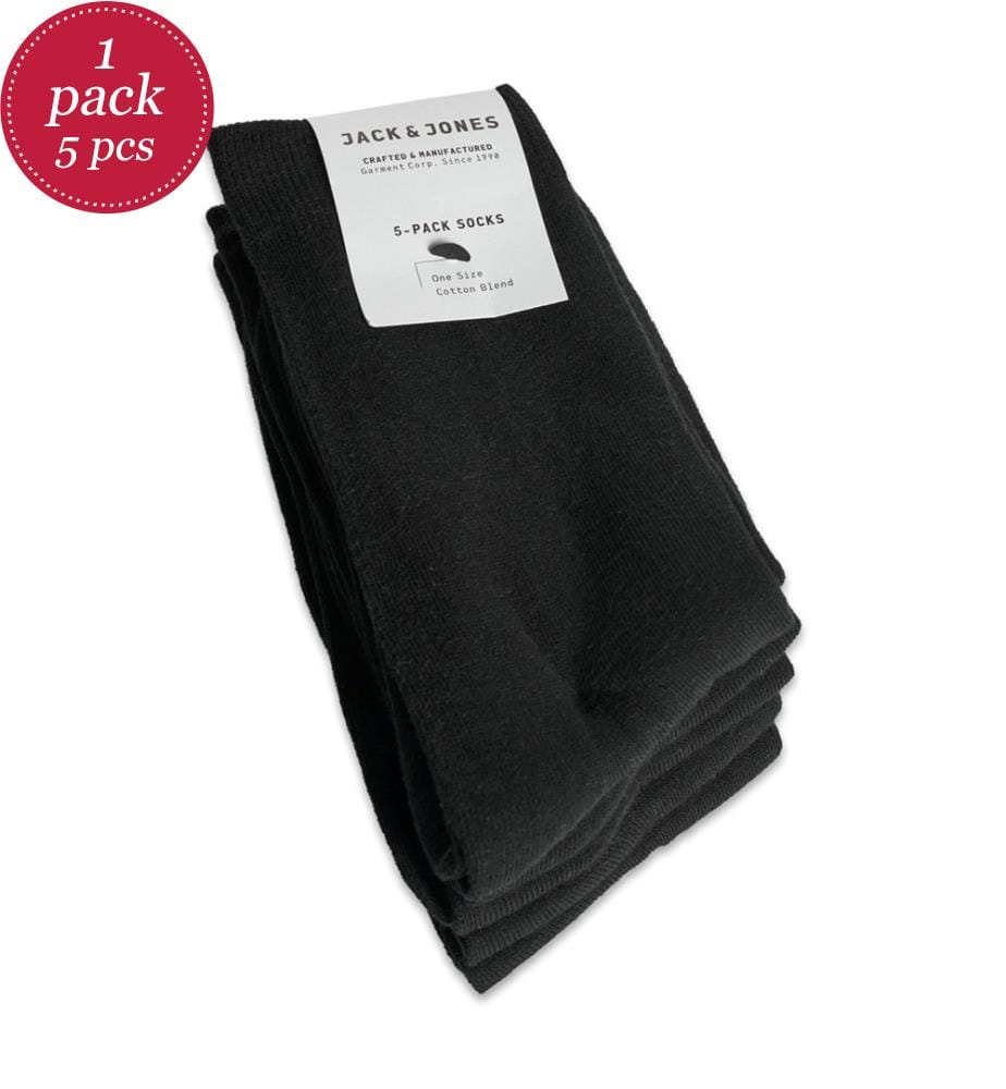 5er-Pack Socken – Schwarz