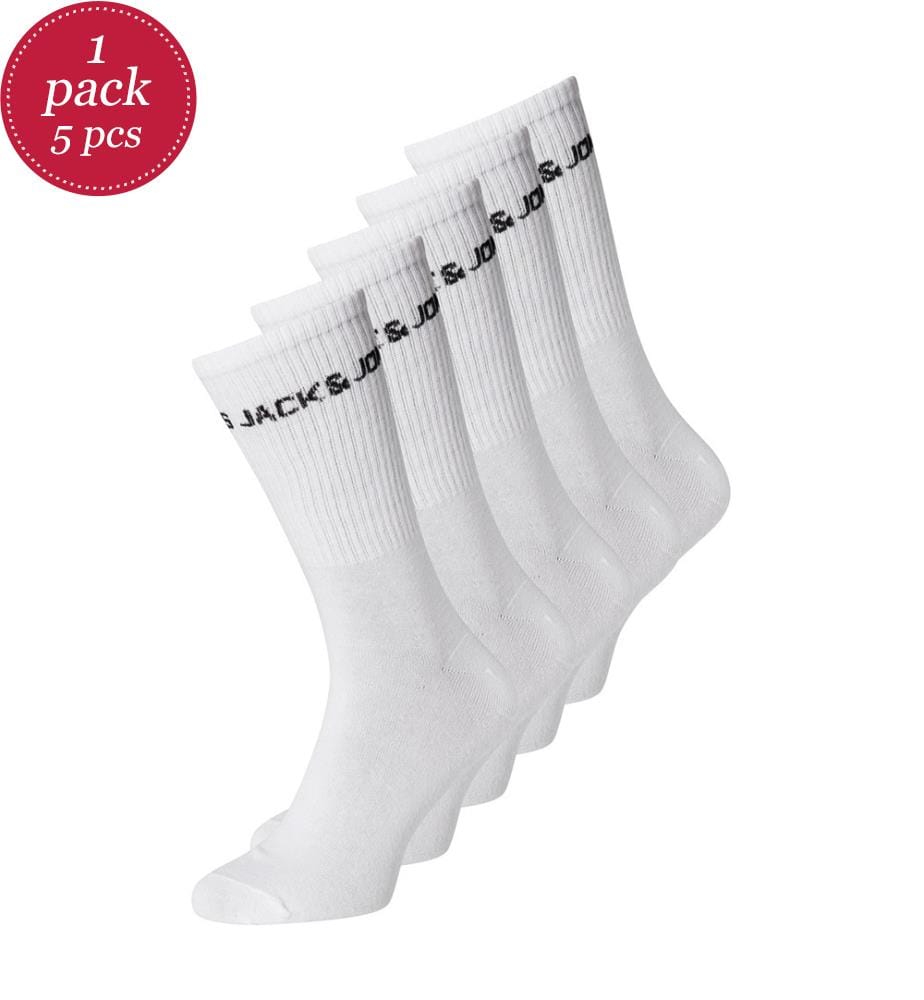 5er-Pack Socken Logo Tennis - Weiss