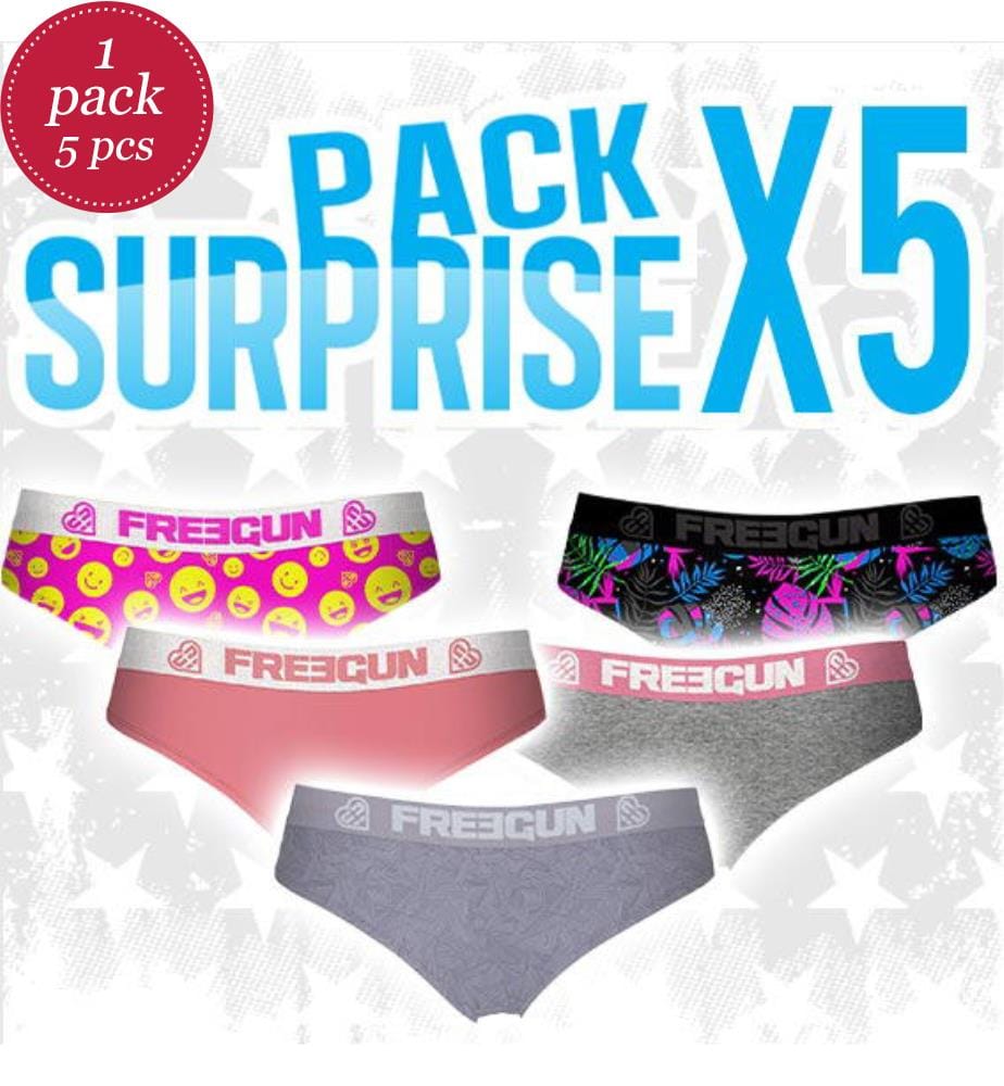 Set di 5 boxer a sorpresa - Rosa