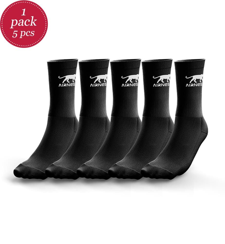 5 Paar Corporate Logo Tennisschuhe - Schwarz und Weiss