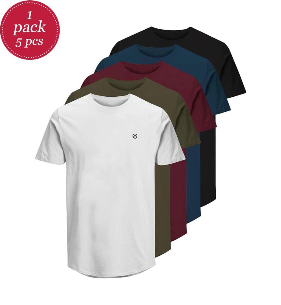 5er-Pack T-Shirts – 5 Farben