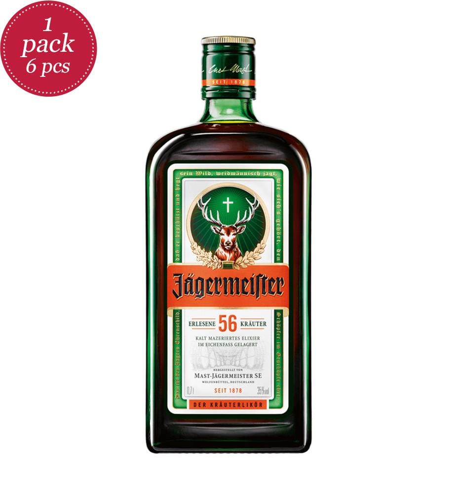 6x Jägermeister 35% Vol. - 700ml