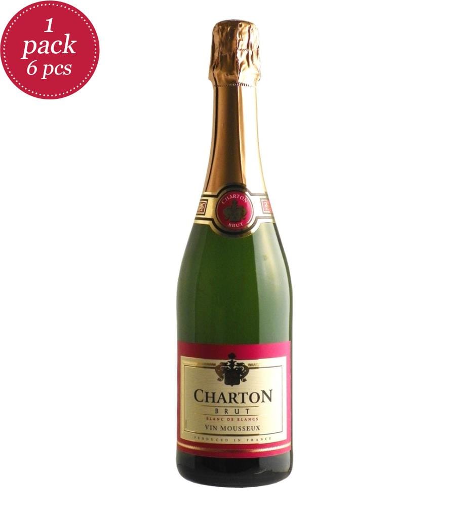 6x Spumante Charton Brut Vin Mousseux, o.Jg. 11% - 750ml