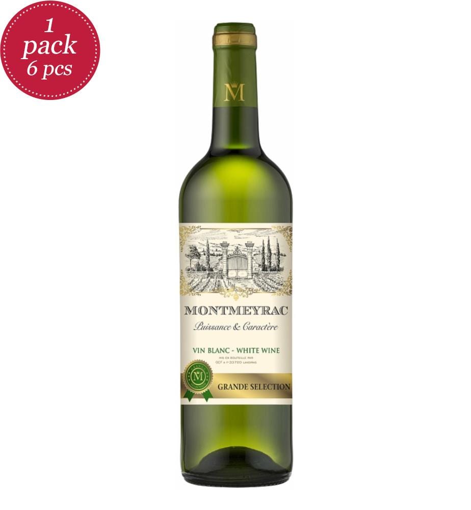 6x Montmeyrac Blanc/Vin blanc, sans année 11% - 750ml