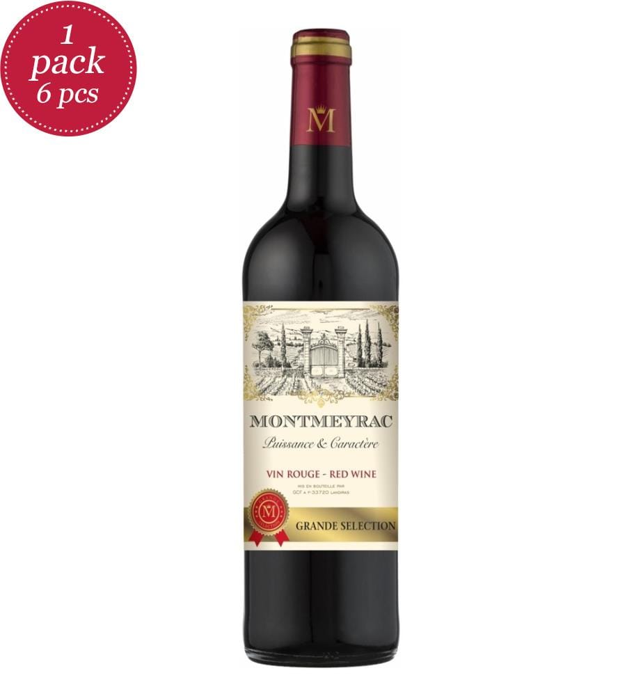 6x Montmeyrac Rouge/Vino rosso, o.Jg. 12,5% - 750ml