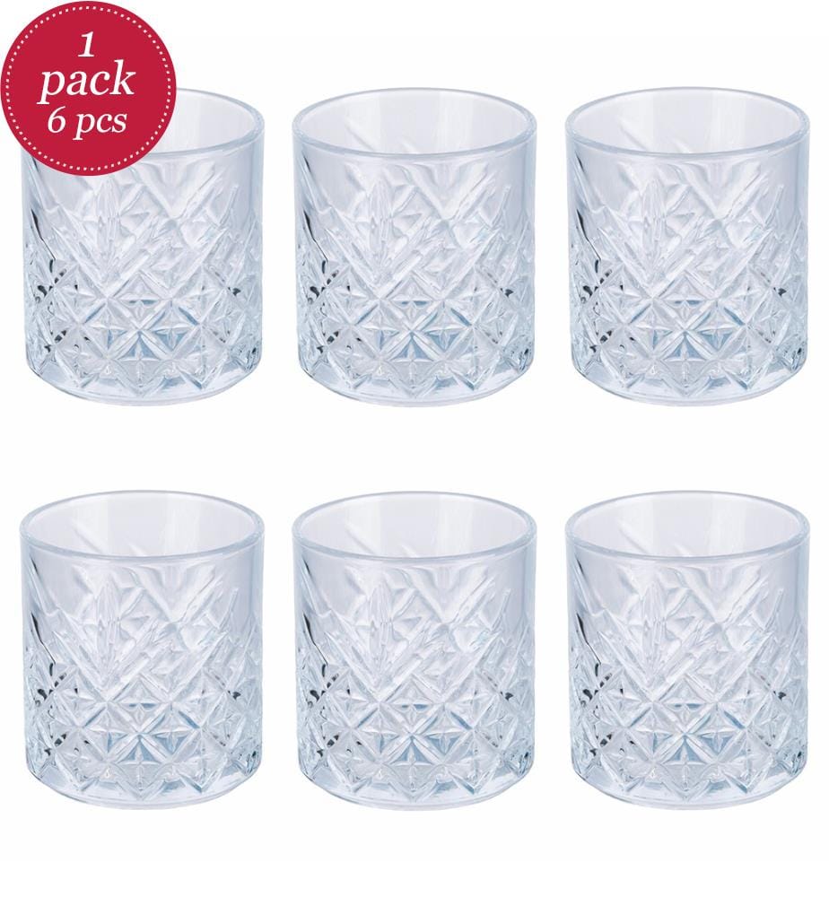 Set aus 6 stapelbaren Gläsern Vintage - 375 ml / B