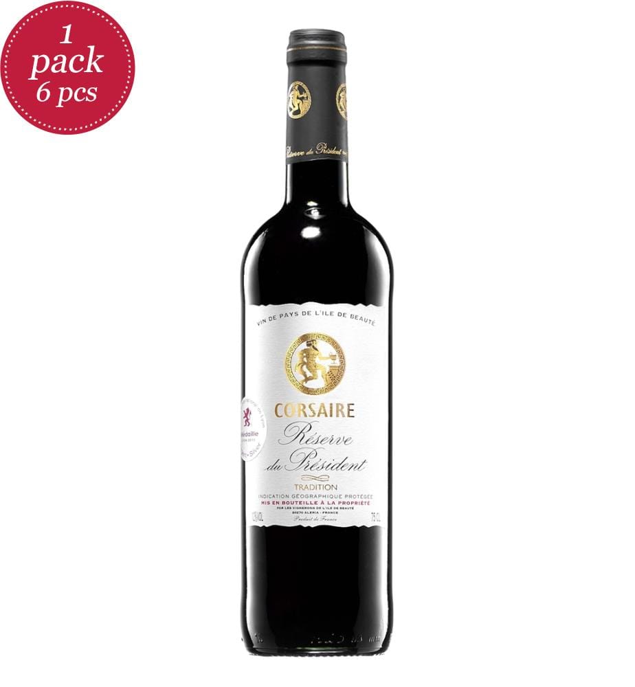 Vin Corsaire VdP, IGP Ile de Beauté, 2024, red/red - 75cl