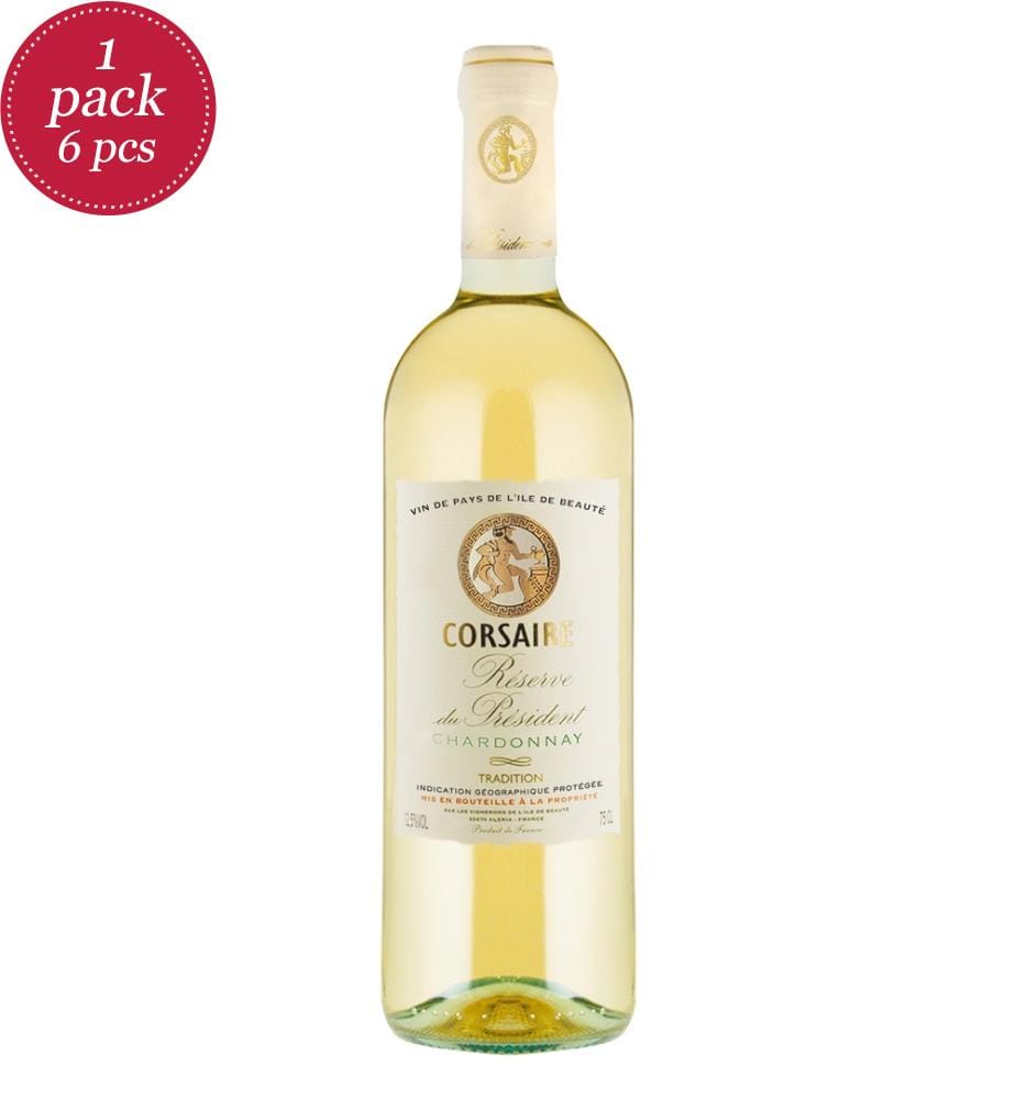 Vin Corsaire Médaille Chardonnay, IGP Ile de Beauté, 2024, white/white - 75cl