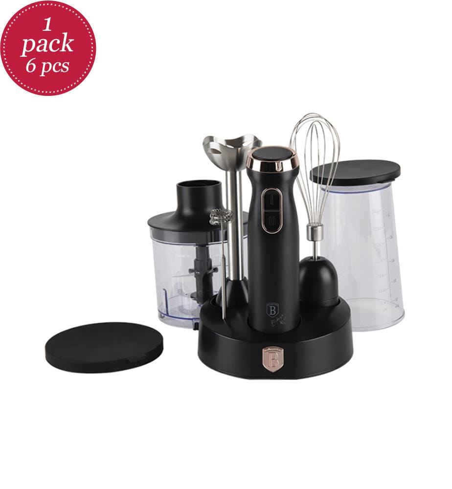 6-teiliger Stabmixer Set Black Rose Collection