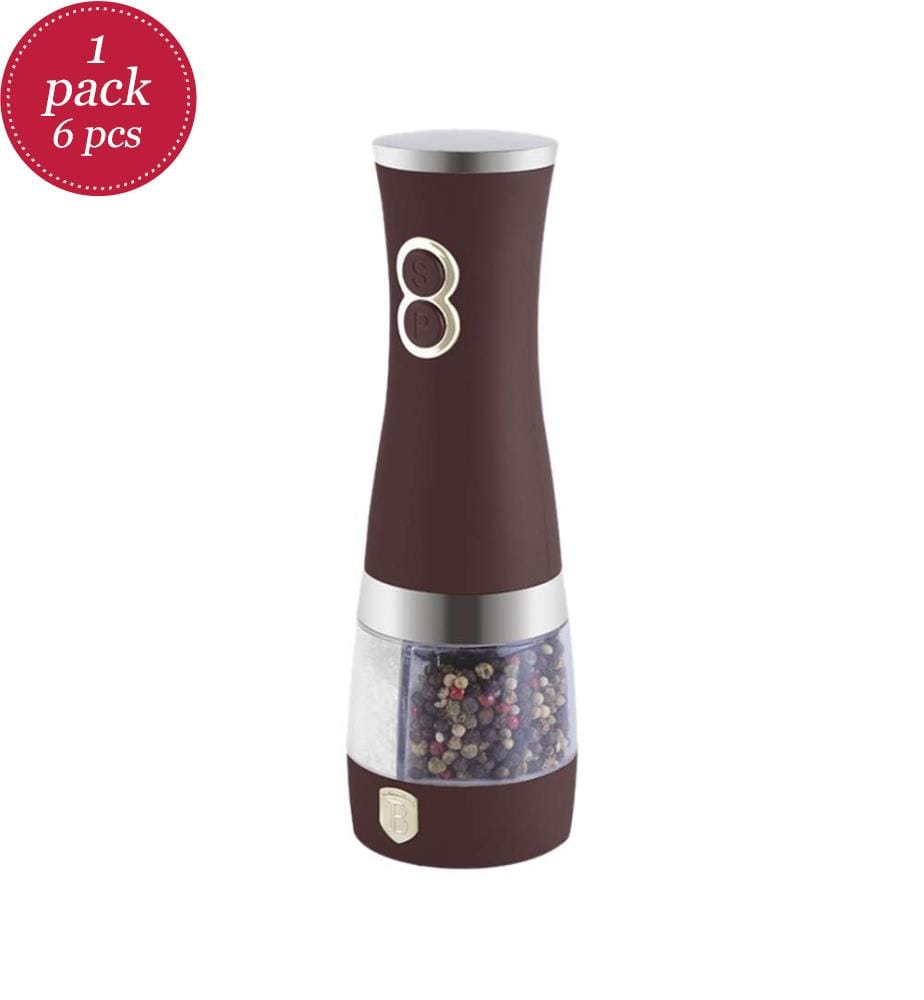 6-teiliges Salz- und Pfefferstreuer-Set, Leonardo Collection - Matte Bordeaux