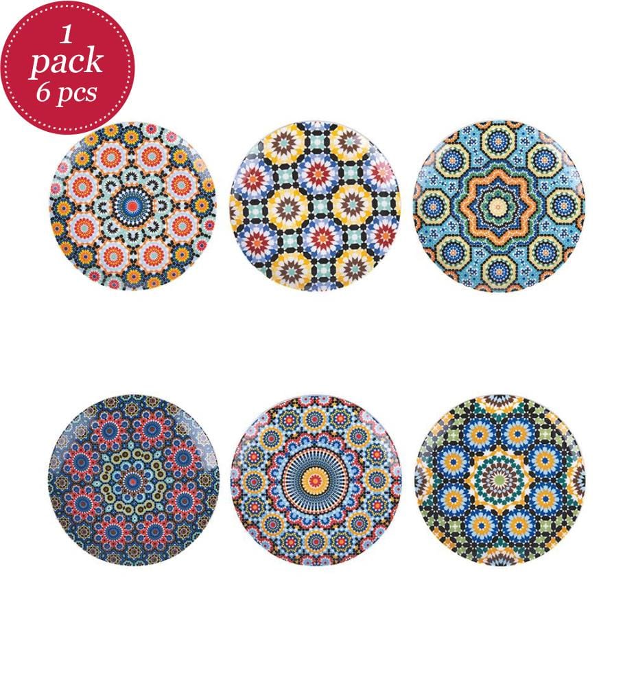 Lot de 6 assiettes à fruits Marrakech - Couleur aléatoire