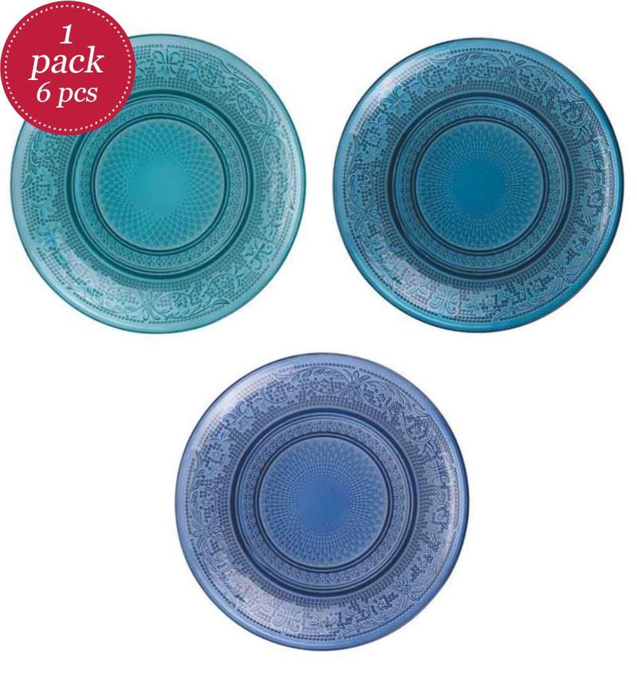 Set aus 6 Brottellern Ocean - Ø 15 cm / Transparent