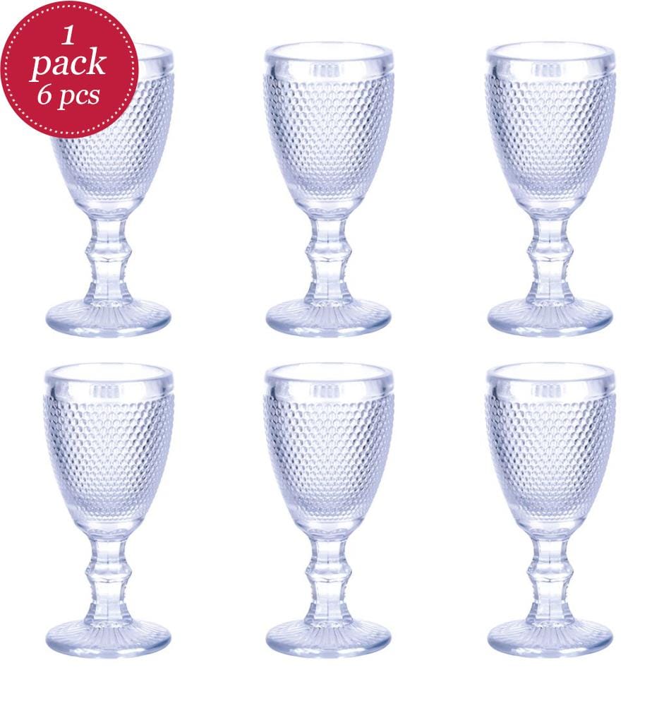 Set von 6 Likörgläser Kugeln - 50 ml / Transparent