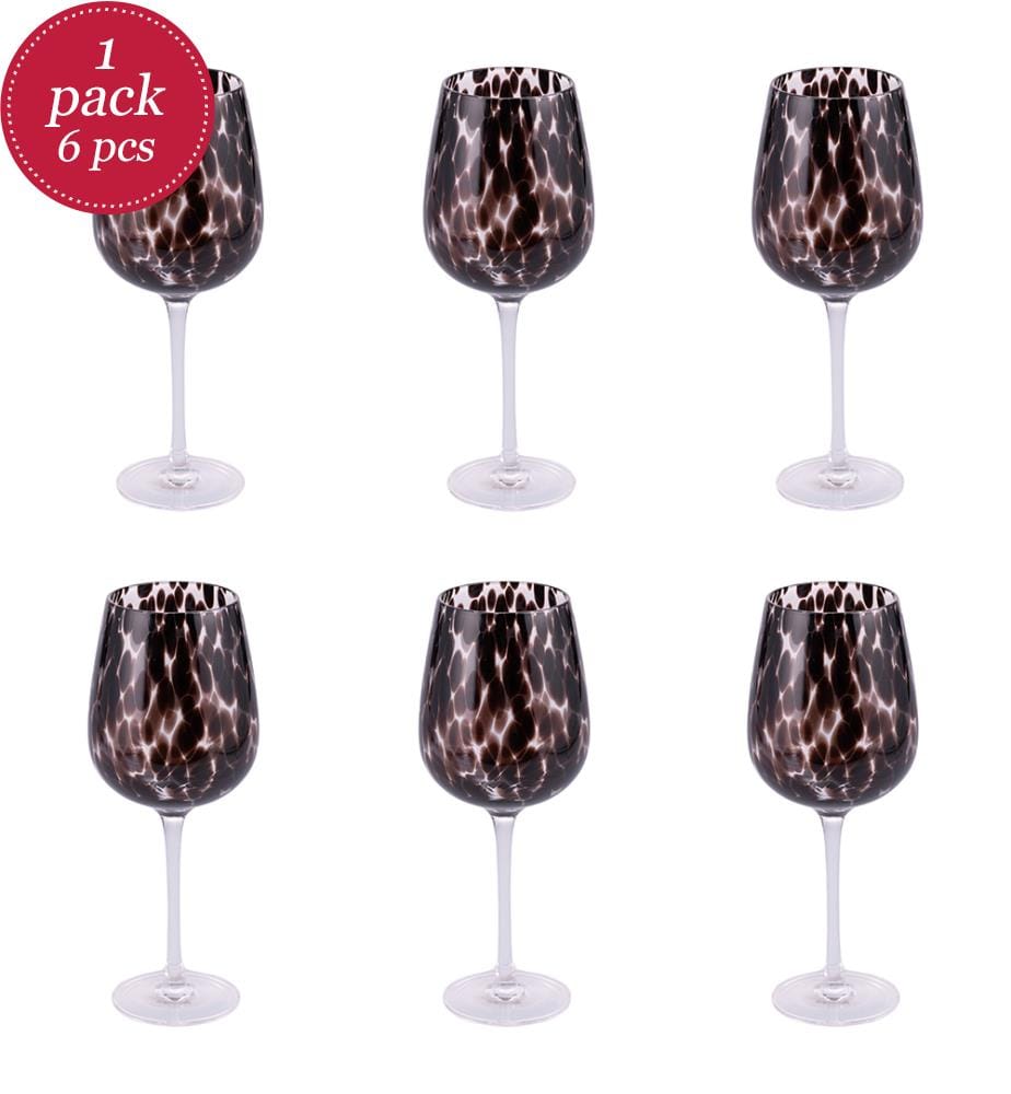 Set von 6 Cocktailgläser - 515 ml / Transparent / Schwarz