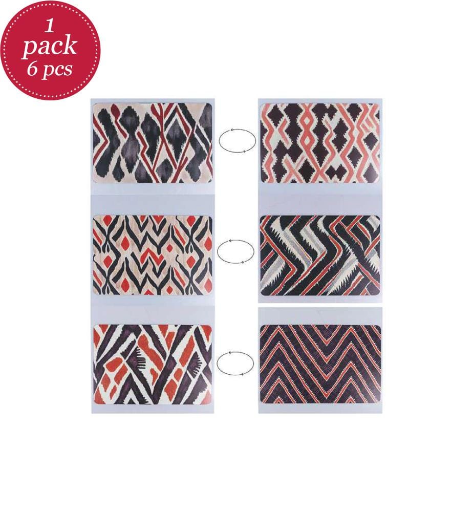 6er-Set Tischsets Malindi Double Face - Sortiert
