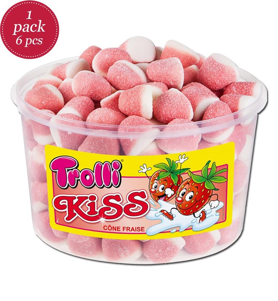 Trolli Dose Kiss/Schaumerdbeere - 150 Stk.