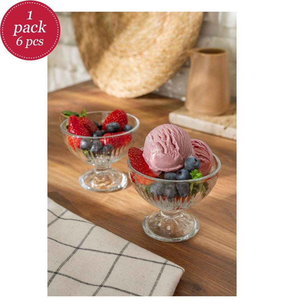 Lot de 6 bols en verre - Transparent