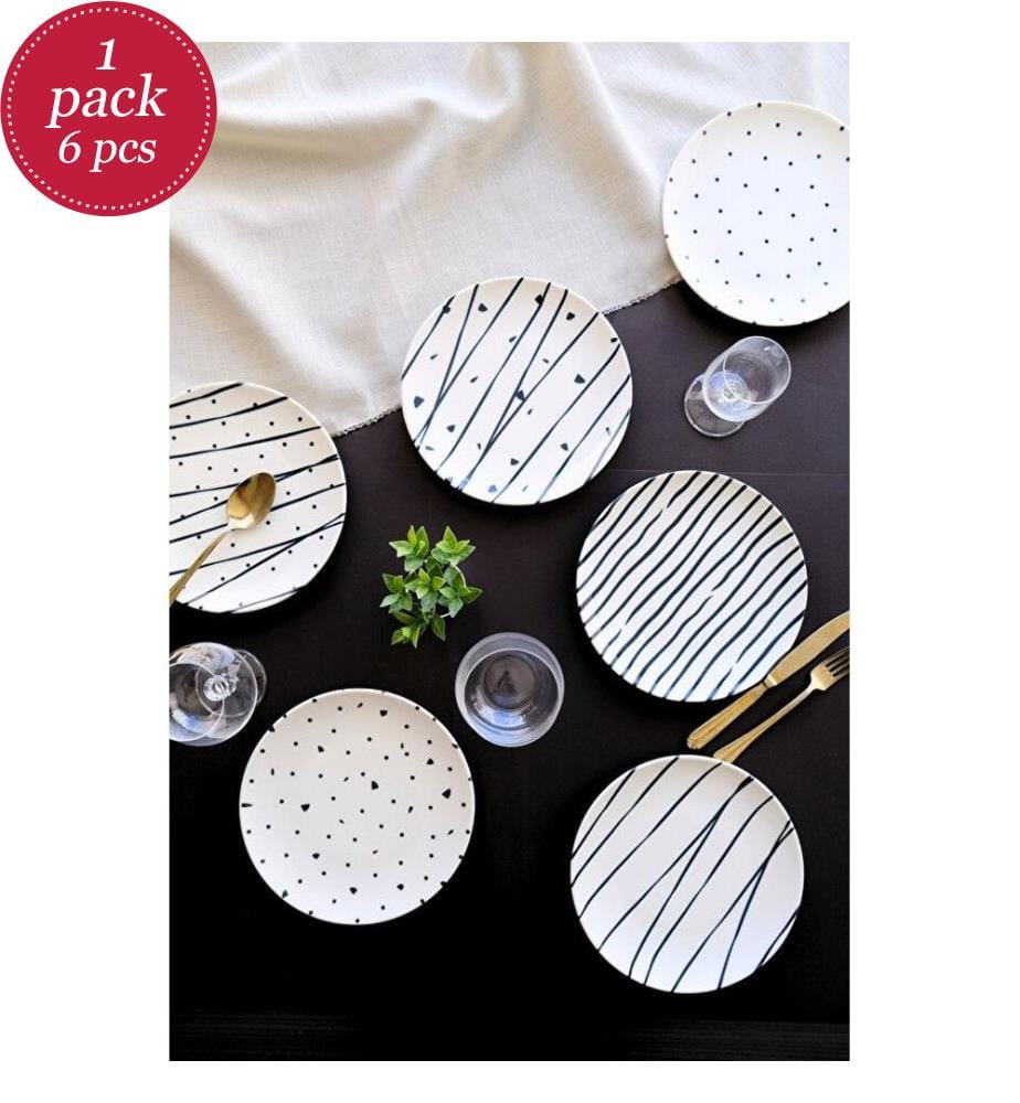 6er-Set Dessertteller – mehrfarbig