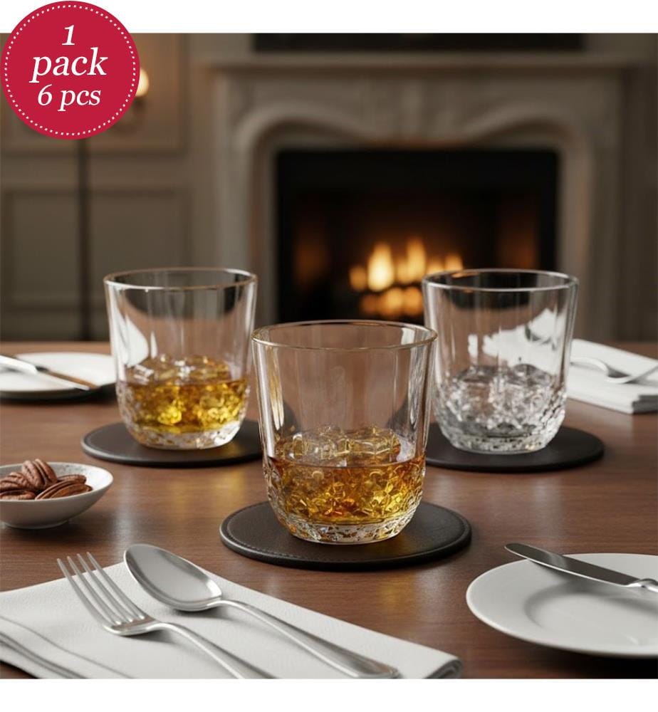 Lot de 6 verres à whisky - Transparent