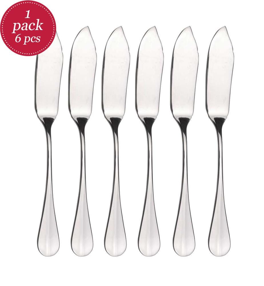 Royal Baguette Fischmesser 6er-Set - Silber