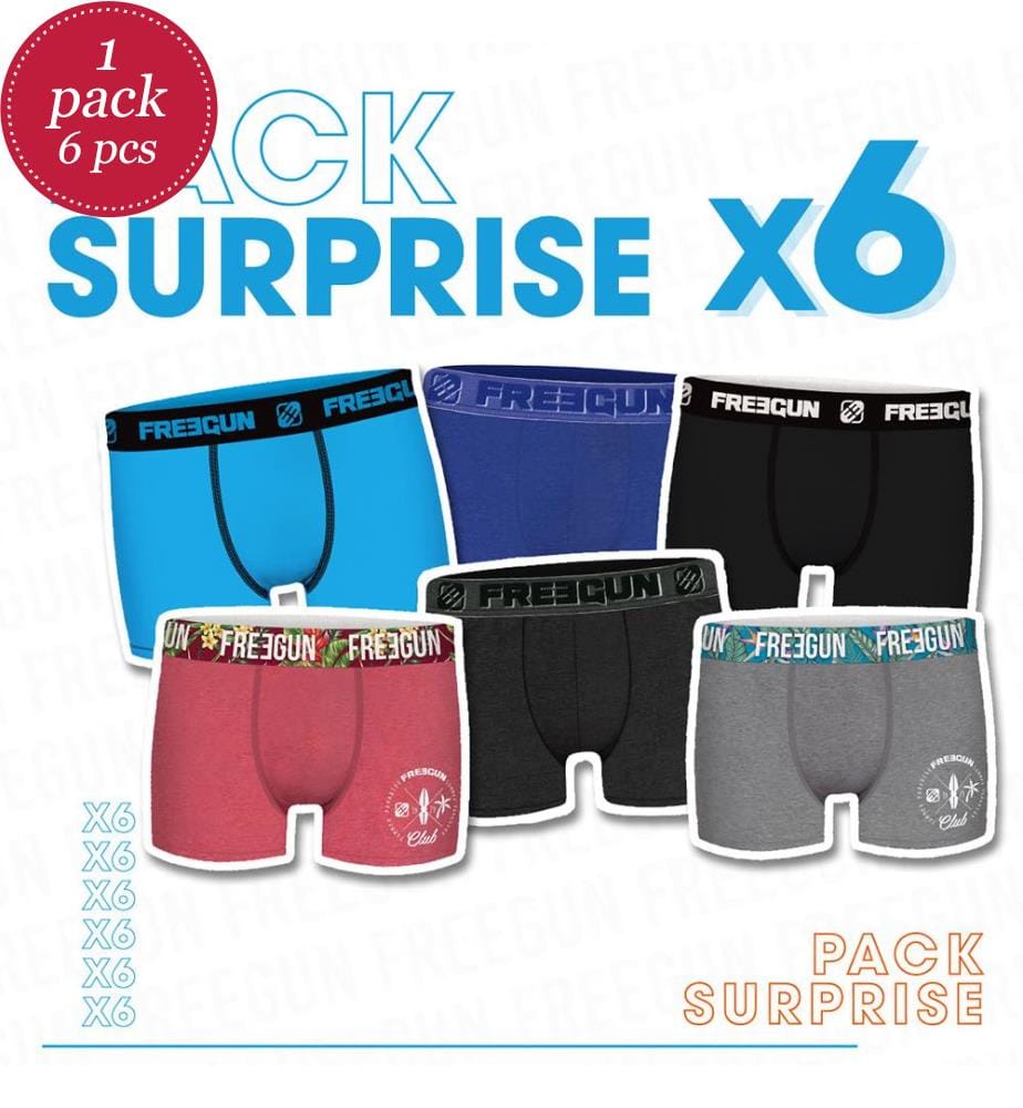 6er-Pack Boxershorts - Mehrfarbig