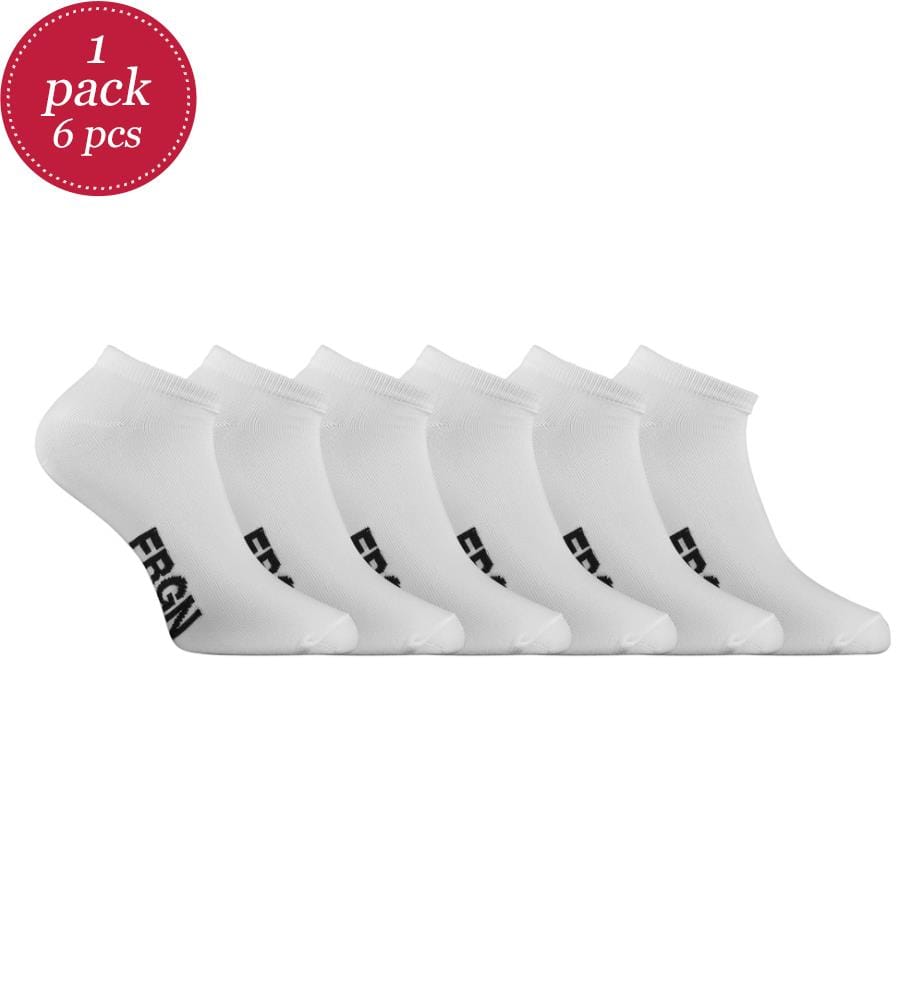 Lot de 6 Paires de Chaussettes Tiges Courtes - Blanc et Noir