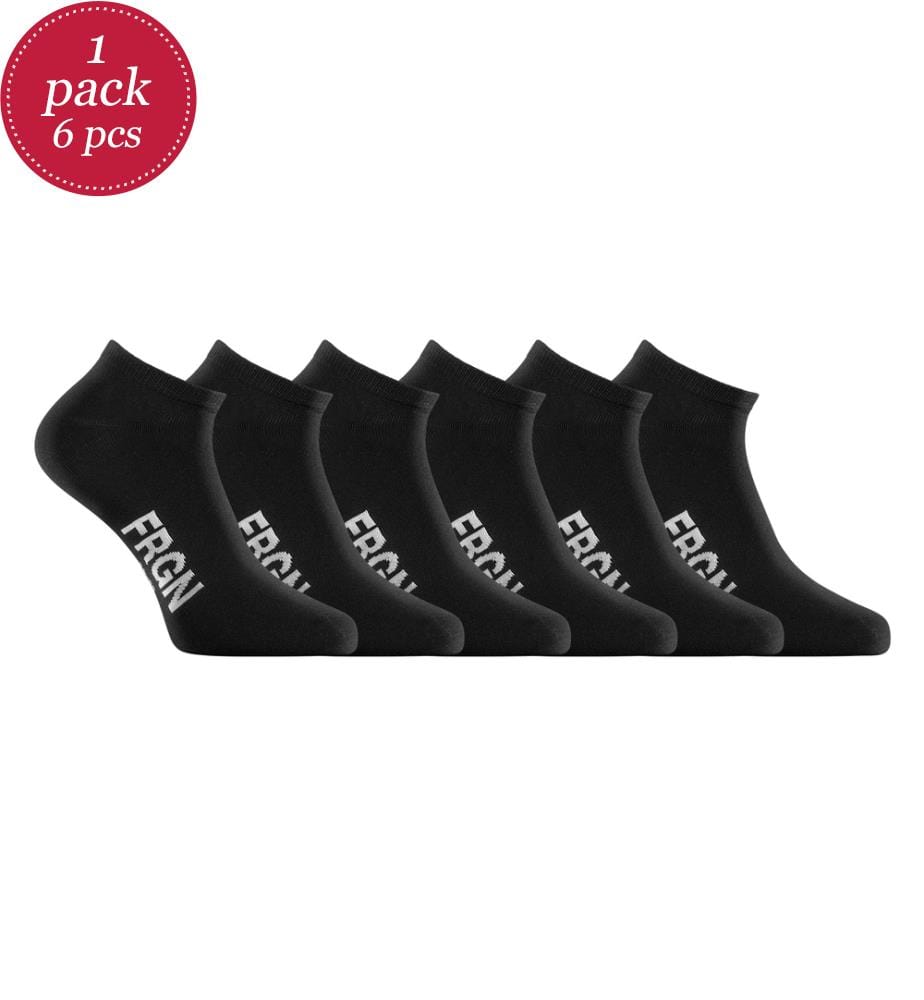 Lot de 6 Paires de Chaussettes Tiges Courtes - Blanc et Noir