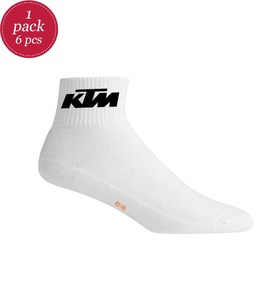 6 Paar Socken Mid - Schwarz & Weiss