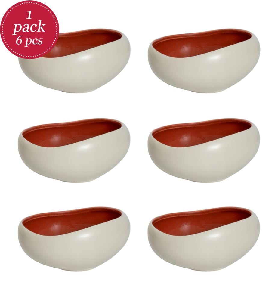 Lot de 6 coupelles 14 cm - Kyma Rouge Cade