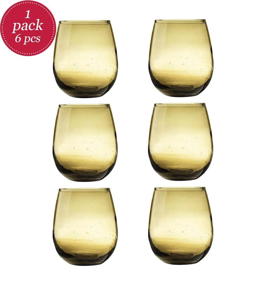 Lot de 6 Gobelets en Verre Recyclé - 30 Cl