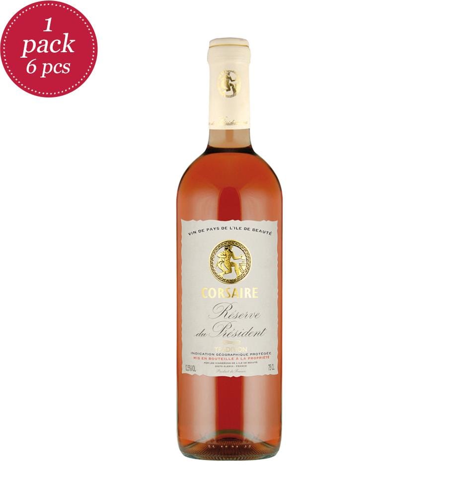 6x vin Corsaire VdP, IGP Ile de Beauté, 2024, rosé - 75cl