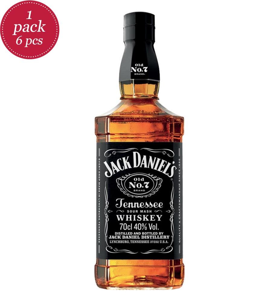 6x Jack Daniel's No.7 40% vol - 700ml