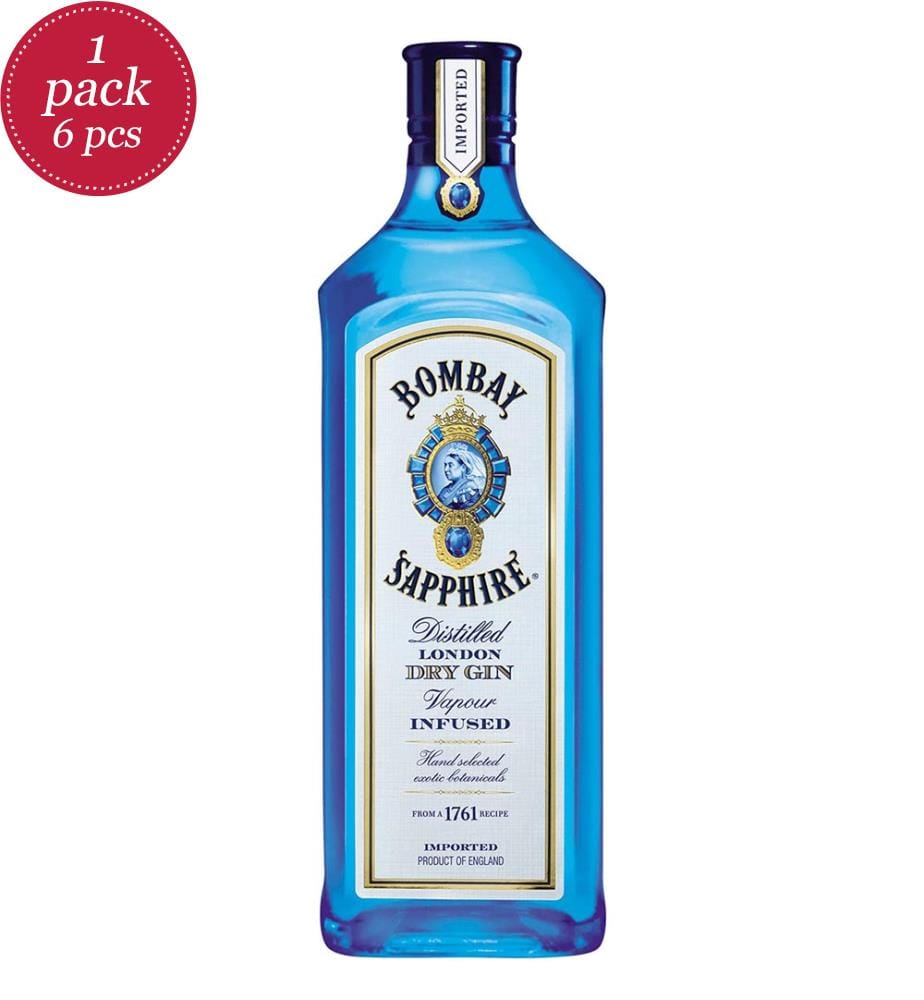 6x Bombay Sapphire London Gin 40% vol - 700ml